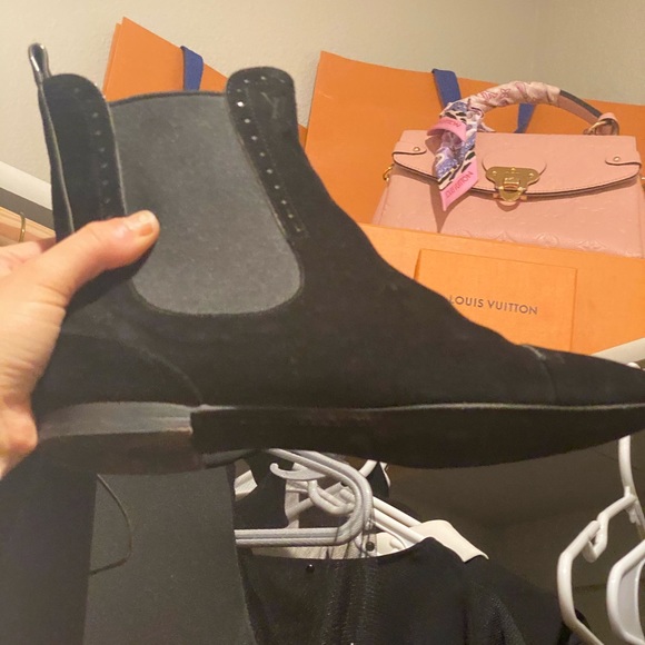 louis Vuitton boots size 8.5-9 black 💯auth - Picture 3 of 10